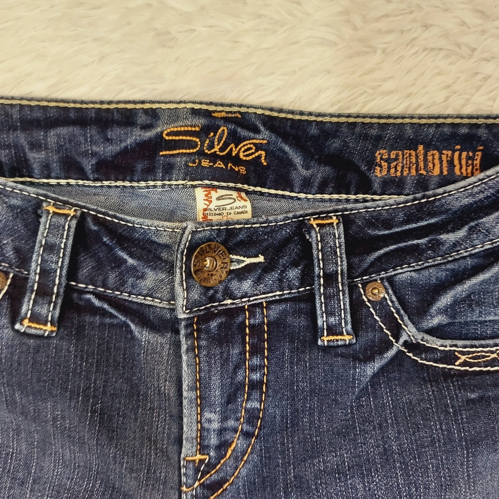 SILVER Jeans Santorini Denim Capri Pants, Size 28 - Picture 4 of 11